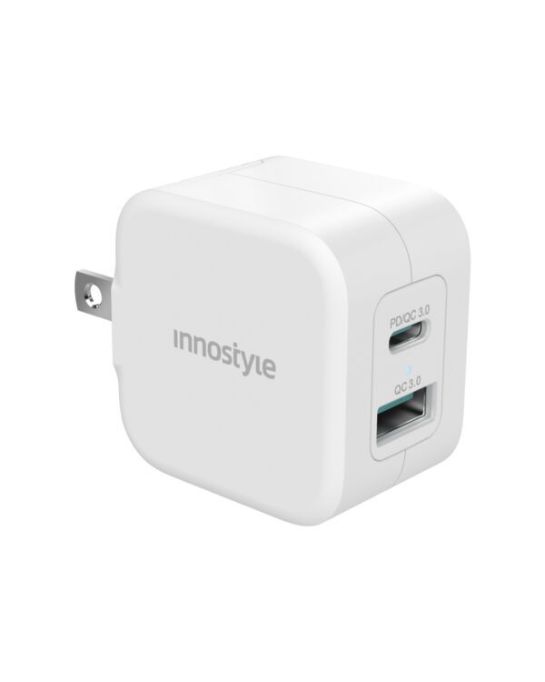 Sạc Nhanh Innostyle MiniGo Pro III Dual PD/ QC3.0 20W  IC20-2PDWHI